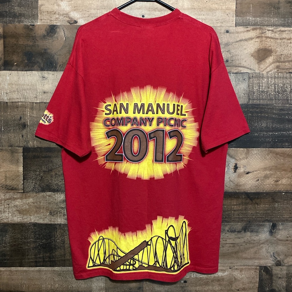 2012 San Manuel Casino Company Picnic Knotts Berry Farm T-Shirt Size XL